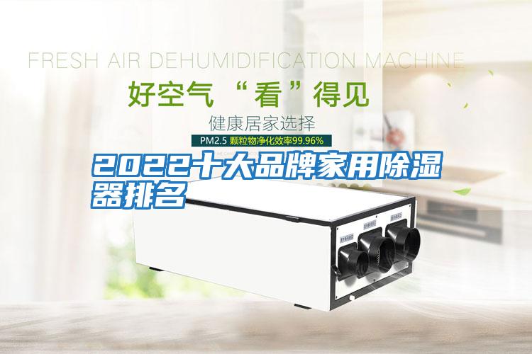 2022十大品牌家用除湿器排名