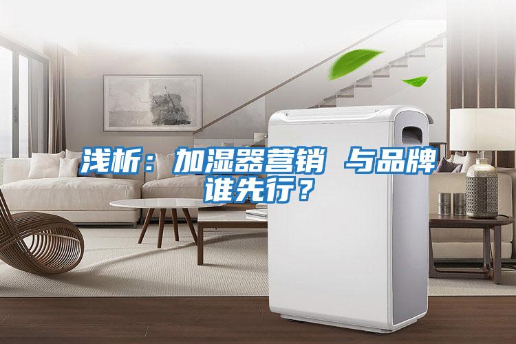 浅析：加湿器营销 与品牌谁先行？