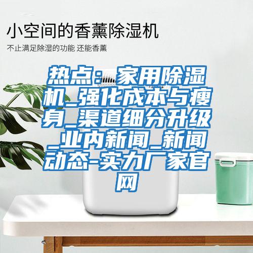 热点：家用除湿机_强化成本与瘦身_渠道细分升级_业内新闻_新闻动态-实力厂家官网