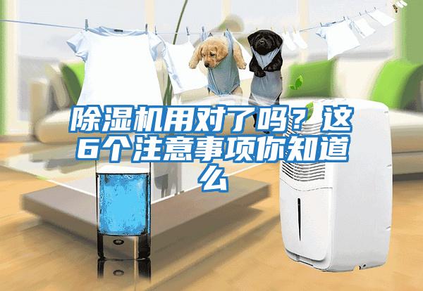 除湿机用对了吗？这6个注意事项你知道么