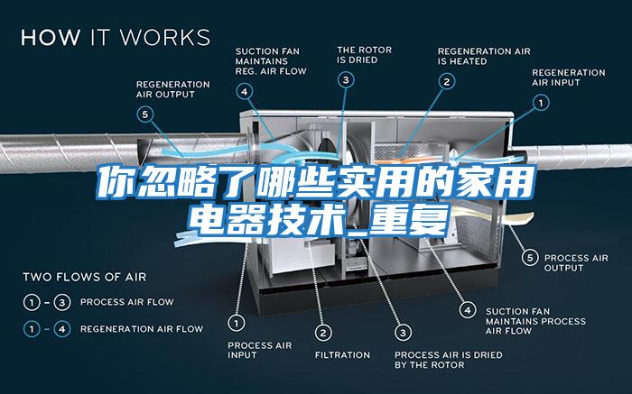 你忽略了哪些实用的家用电器技术_重复