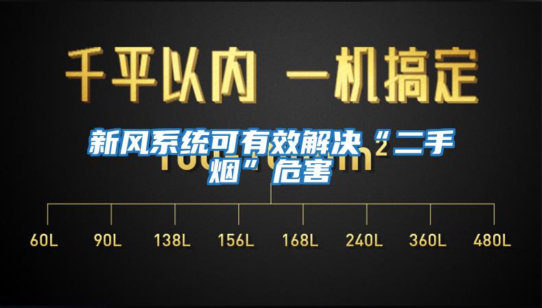 新风系统可有效解决“二手烟”危害