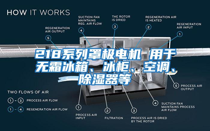 218系列罩极电机 用于无霜冰箱、冰柜、空调、除湿器等