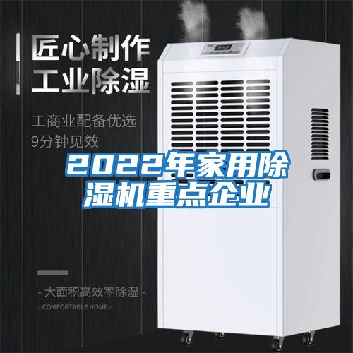 2022年家用除湿机重点企业