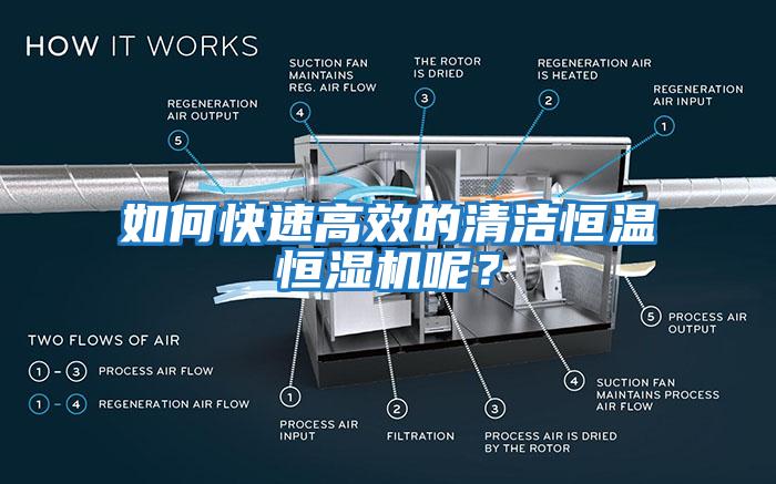 如何快速高效的清洁恒温恒湿机呢？