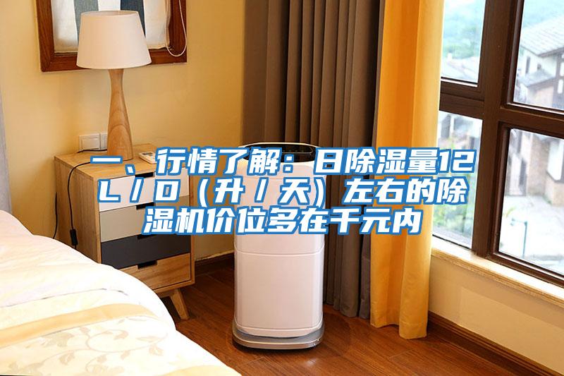 一、行情了解：日除湿量12L／D（升／天）左右的除湿机价位多在千元内