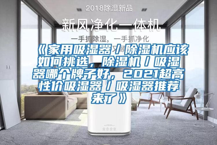 《家用吸湿器／除湿机应该如何挑选，除湿机／吸湿器哪个牌子好，2021超高性价吸湿器／吸湿器推荐来了》