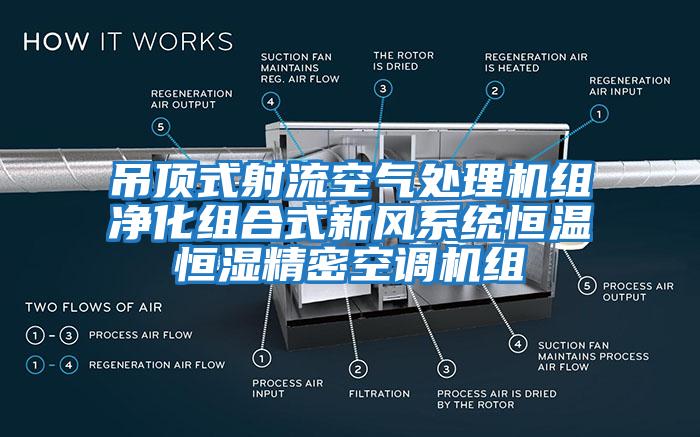 吊顶式射流空气处理机组净化组合式新风系统恒温恒湿精密空调机组