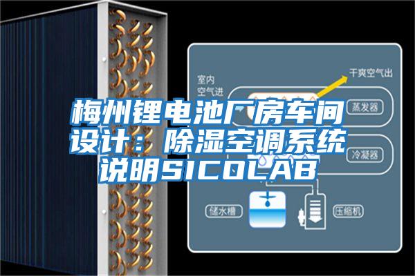 梅州锂电池厂房车间设计：除湿空调系统说明SICOLAB