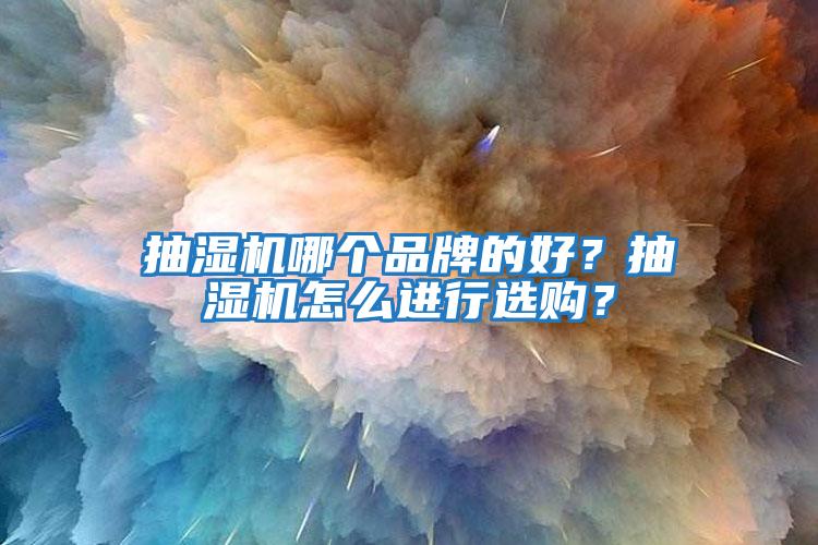 抽湿机哪个品牌的好？抽湿机怎么进行选购？