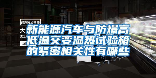 新能源汽车与防爆高低温交变湿热试验箱的紧密相关性有哪些