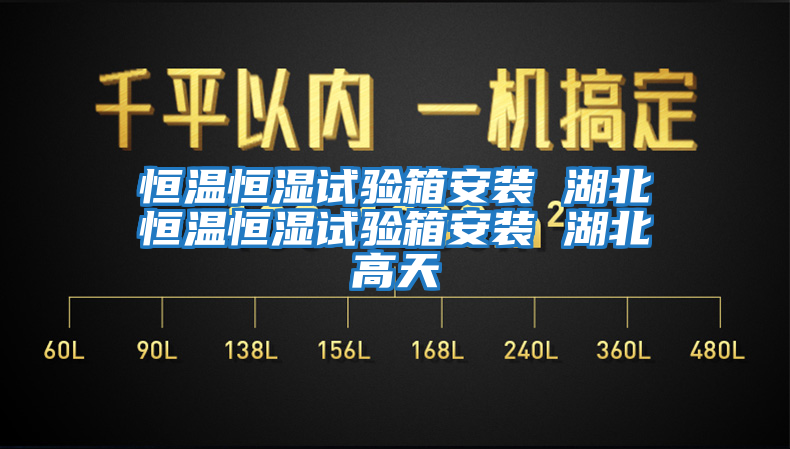 恒温恒湿试验箱安装 湖北恒温恒湿试验箱安装 湖北高天