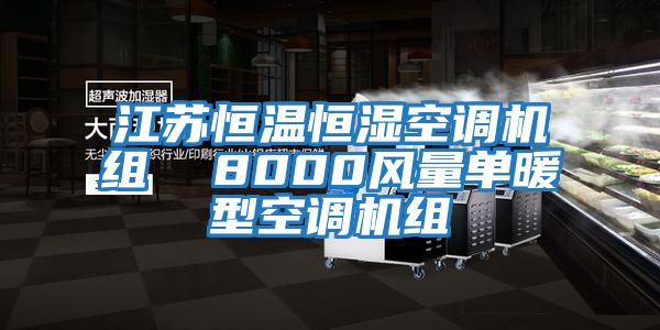 江苏恒温恒湿空调机组  8000风量单暖型空调机组