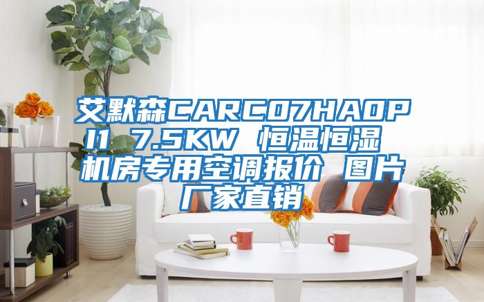 艾默森CARC07HA0PI1 7.5KW 恒温恒湿 机房专用空调报价 图片厂家直销