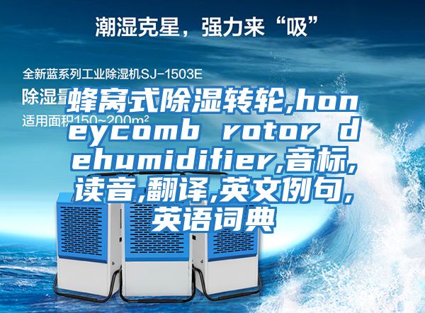 蜂窝式除湿转轮,honeycomb rotor dehumidifier,音标,读音,翻译,英文例句,英语词典