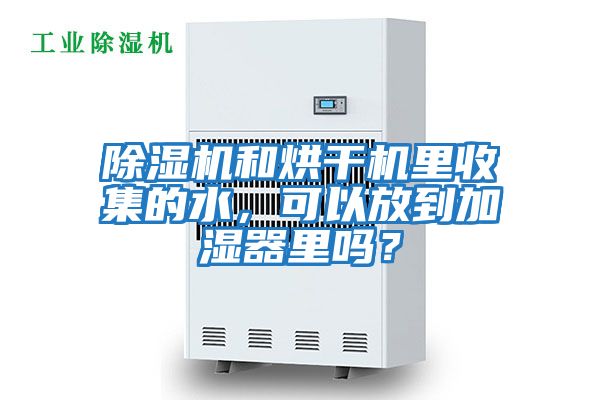 除湿机和烘干机里收集的水，可以放到加湿器里吗？